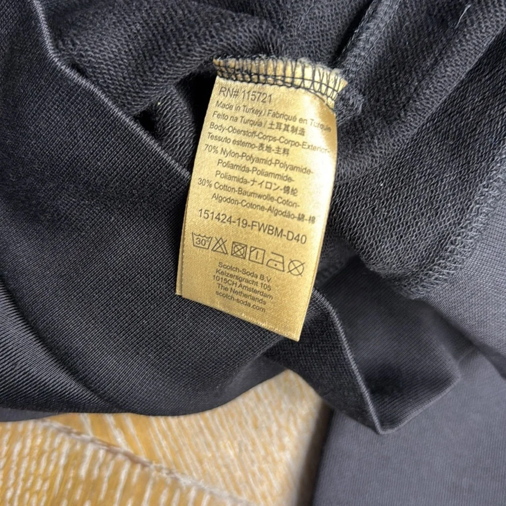 SCOTCH & SODA Black, Blue, and Cream Crewneck Sweater 8